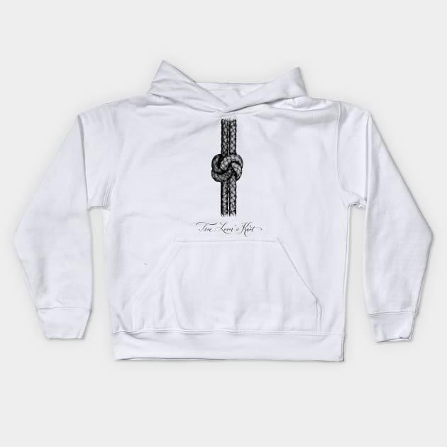 True Lover's Knot Kids Hoodie by illucalliart